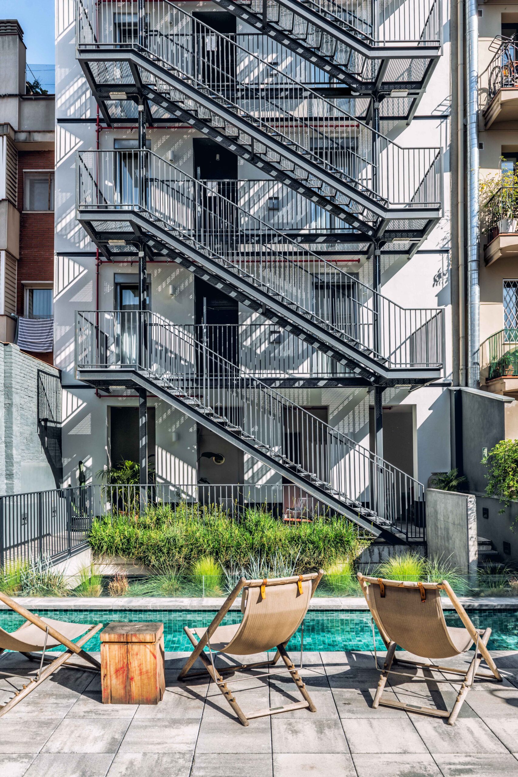 Hotel Brummell iron staircase