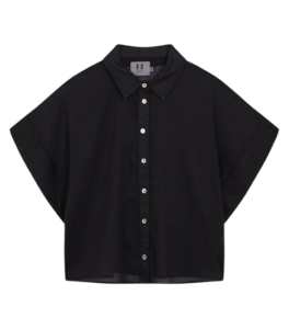 Black shirt womenswear Barcelona — minimal quiet luxury style grid