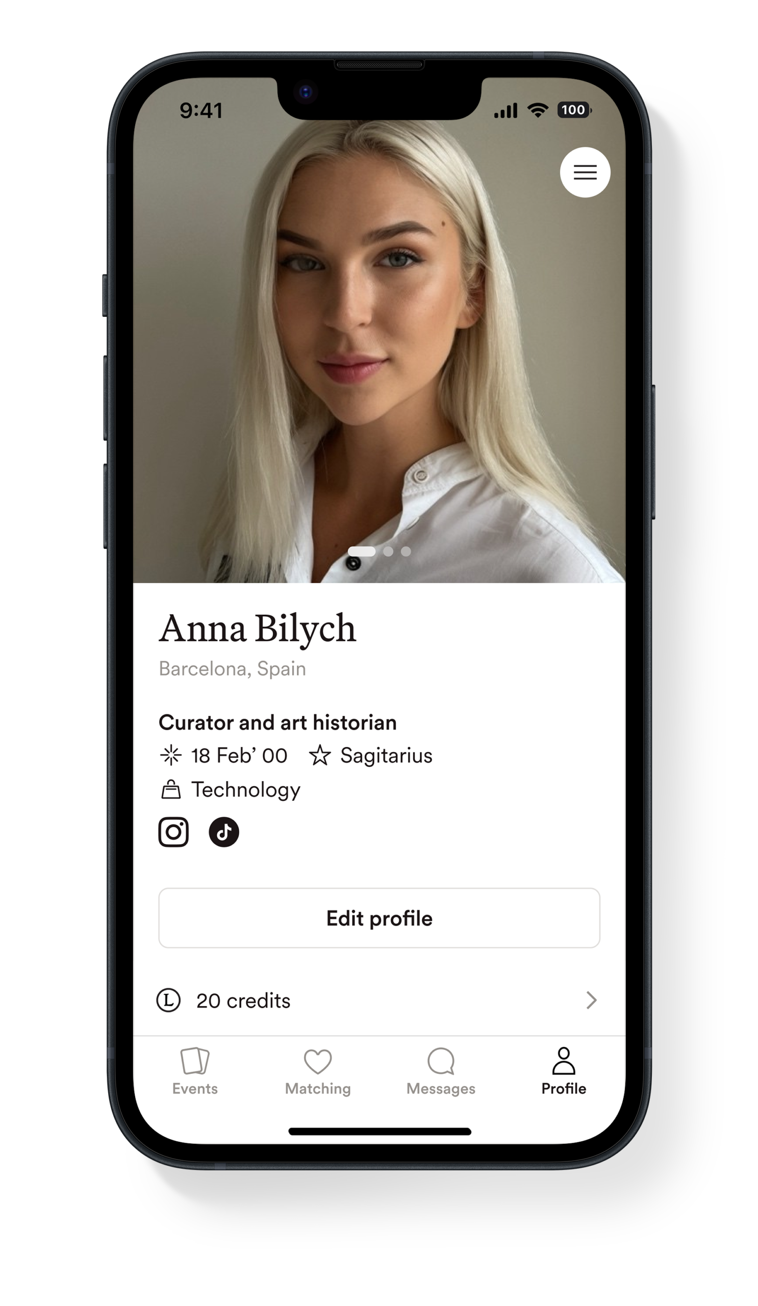 Les Amis app profile